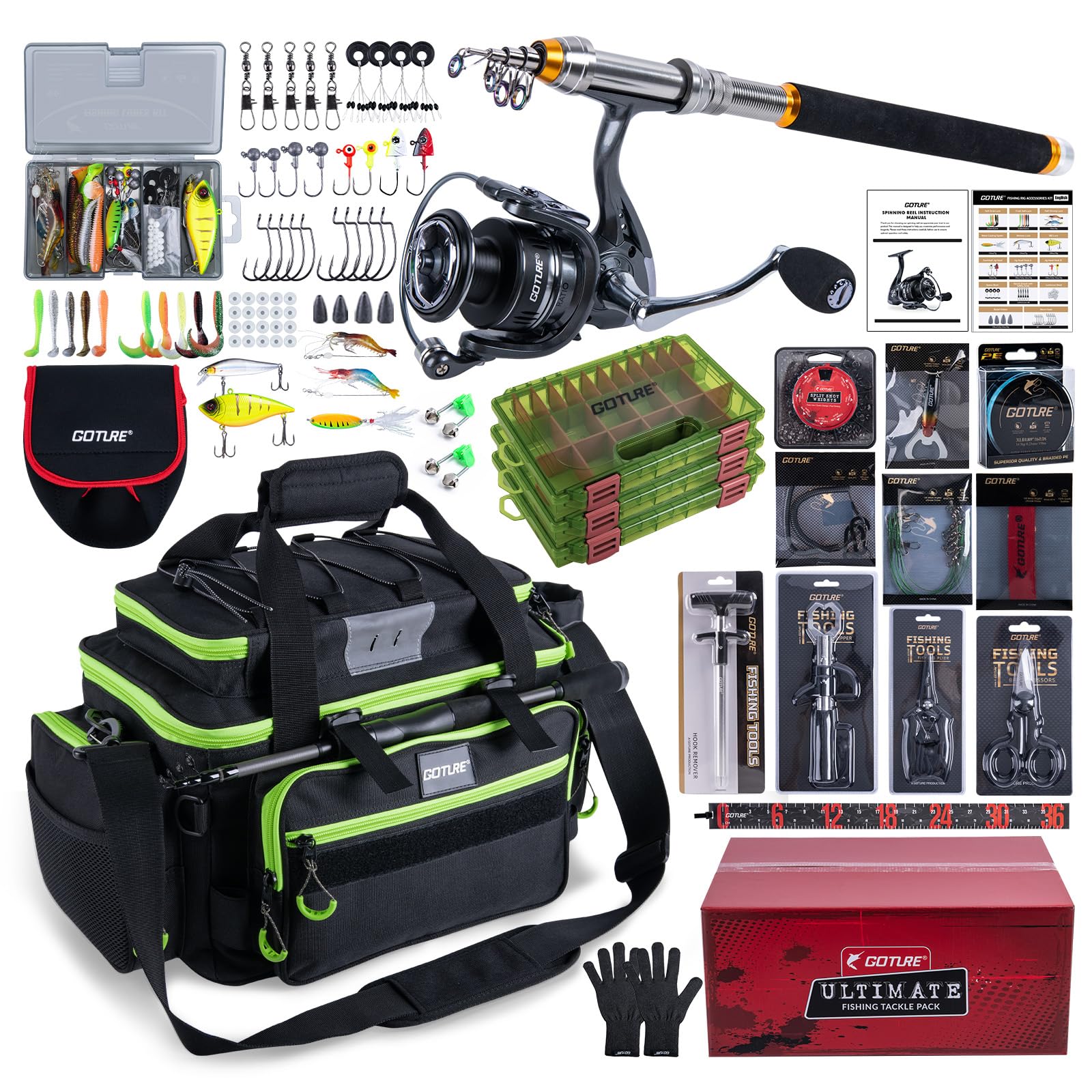 Goture Portable Travel Fishing - Reel Bag recension och pris